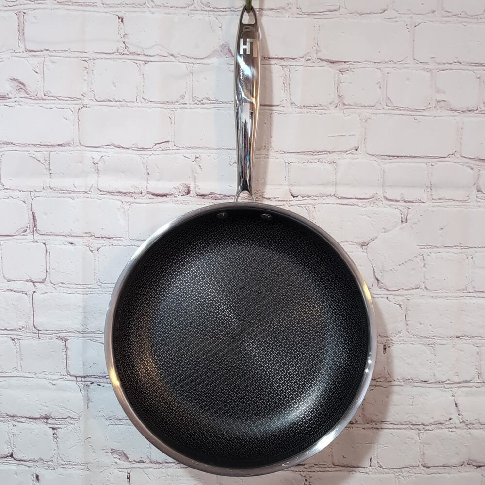 LEXI HOME LH DIAMOND NON-STICK SKILLET FRYING PAN 10" TRI-PLY STAINLESS